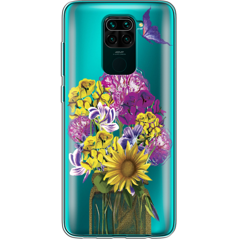 Прозрачный чехол BoxFace Xiaomi Redmi Note 9 My Bouquet