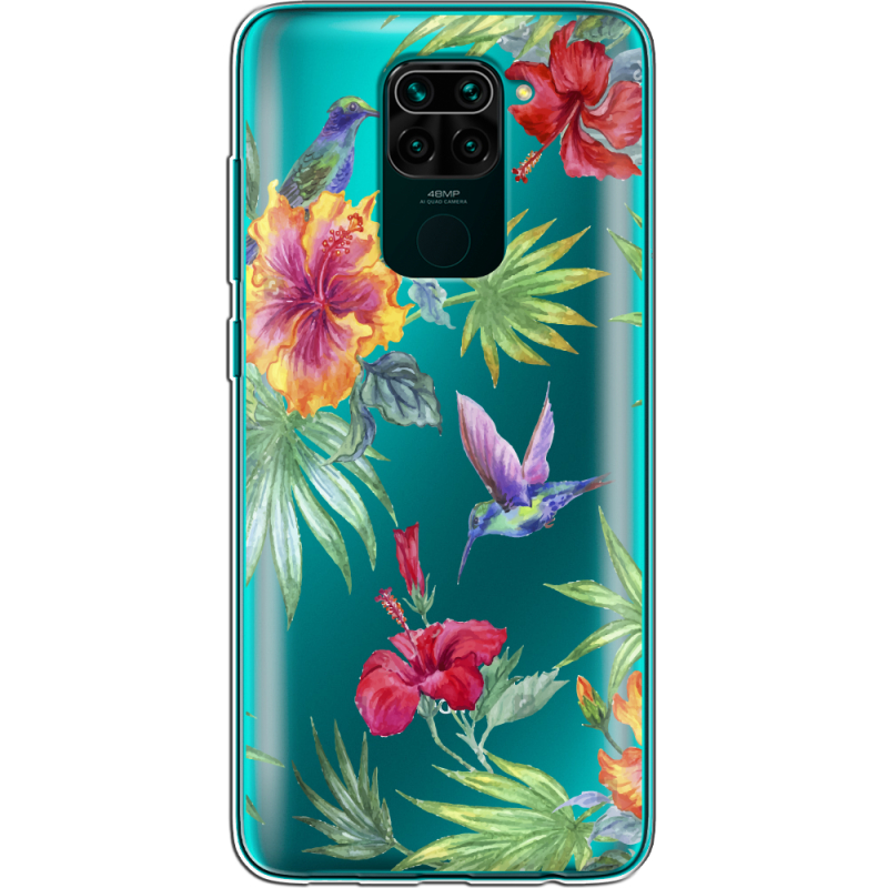 Прозрачный чехол BoxFace Xiaomi Redmi Note 9 Tropical