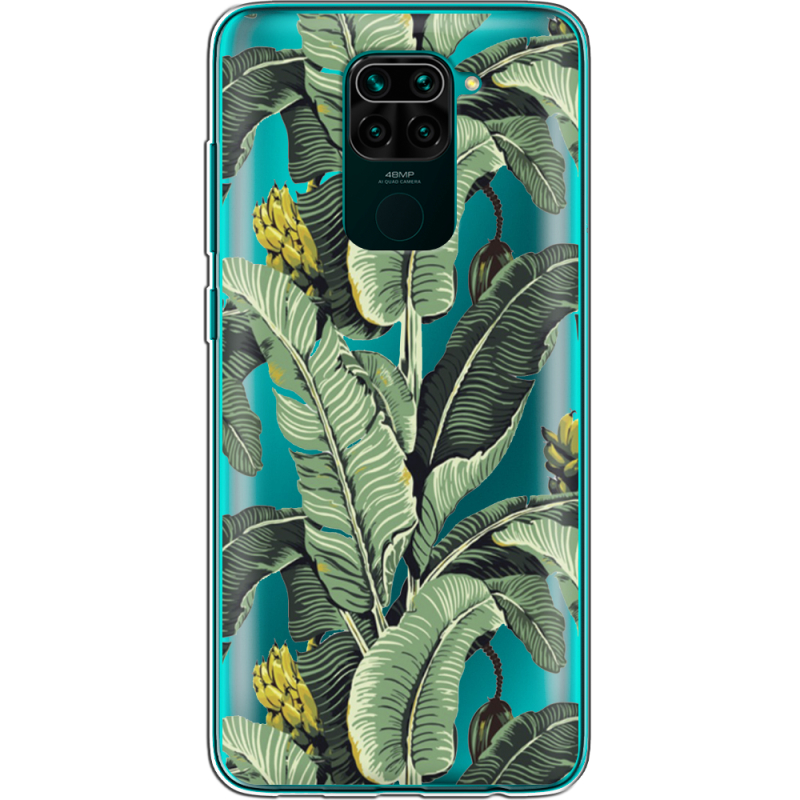 Прозрачный чехол BoxFace Xiaomi Redmi Note 9 Banana Leaves