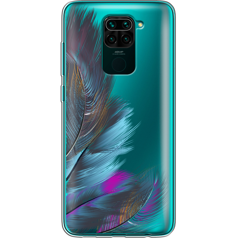 Прозрачный чехол BoxFace Xiaomi Redmi Note 9 Feathers