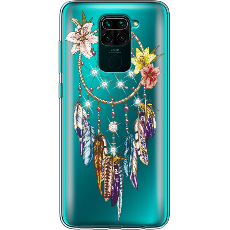 Чехол со стразами Xiaomi Redmi Note 9 Dreamcatcher