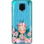 Прозрачный чехол BoxFace Xiaomi Redmi Note 9 Pro / 9 Pro Max Blue Hair