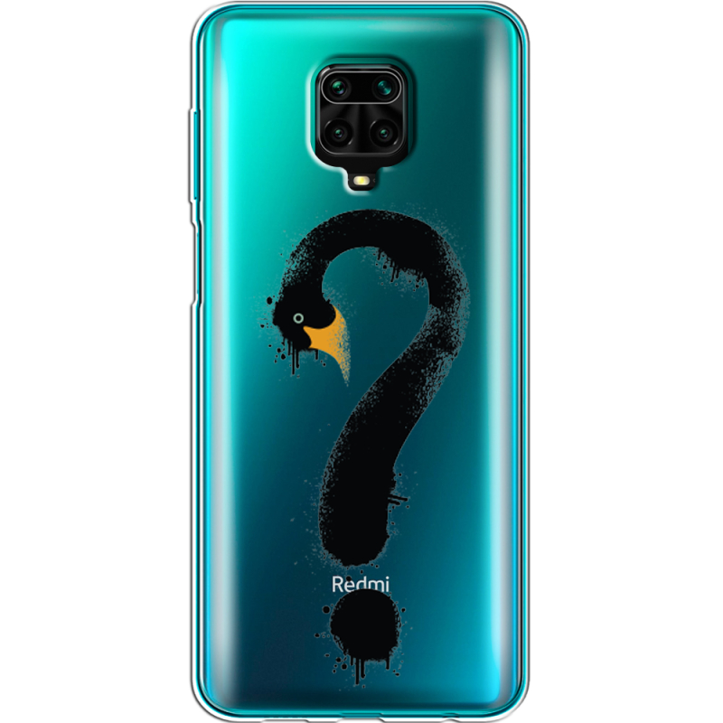 Прозрачный чехол BoxFace Xiaomi Redmi Note 9 Pro / 9 Pro Max Swan question