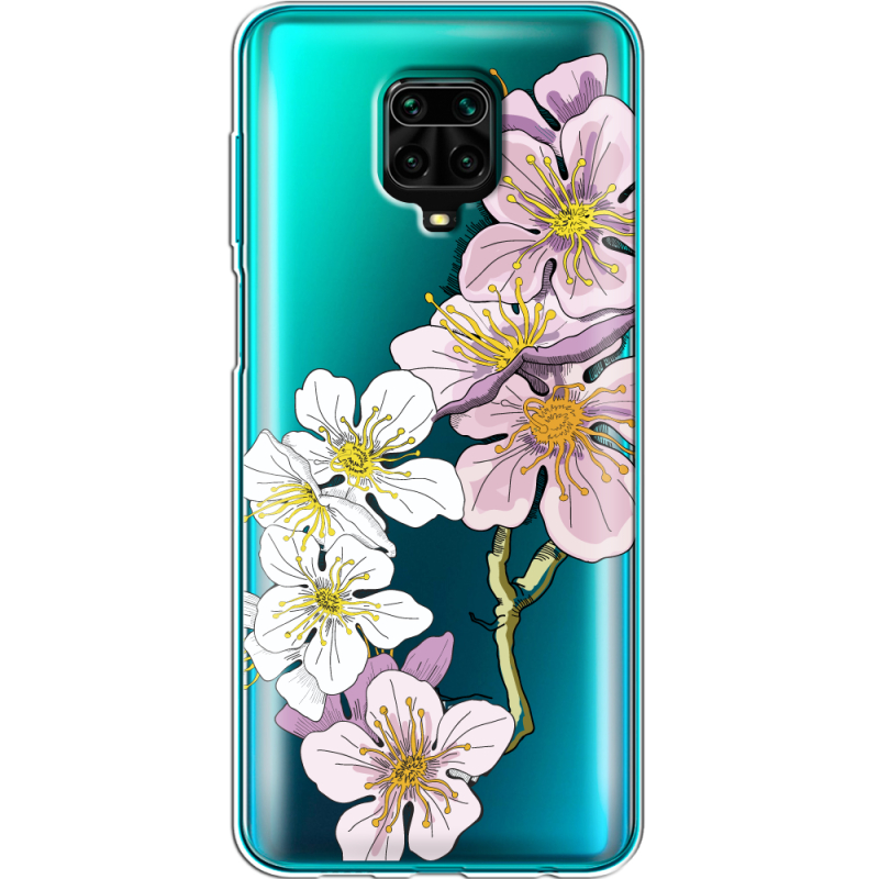 Прозрачный чехол BoxFace Xiaomi Redmi Note 9 Pro / 9 Pro Max Cherry Blossom