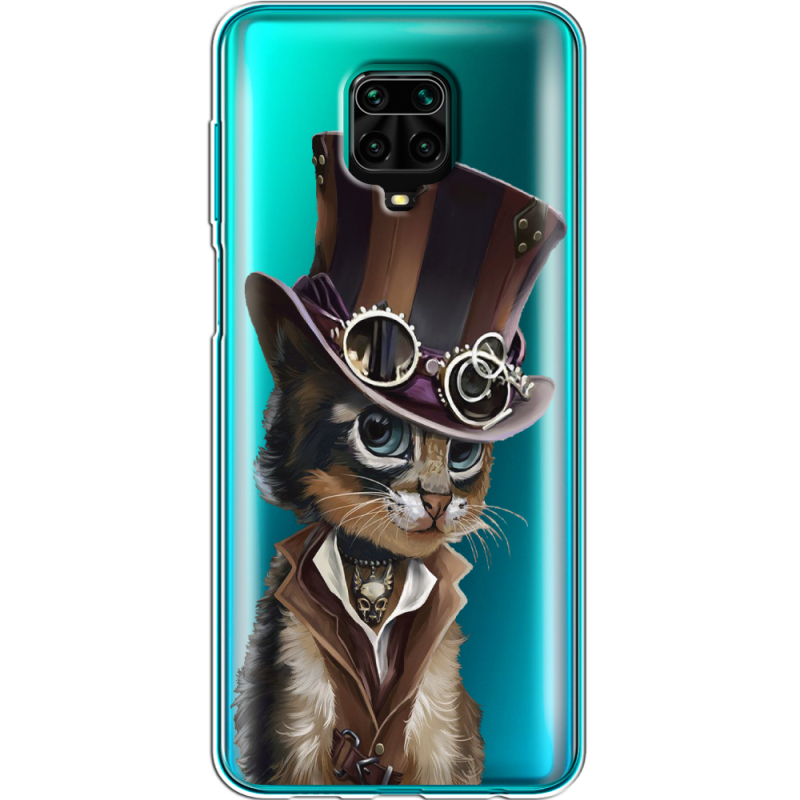 Прозрачный чехол BoxFace Xiaomi Redmi Note 9 Pro / 9 Pro Max Steampunk Cat