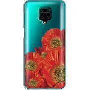 Прозрачный чехол BoxFace Xiaomi Redmi Note 9 Pro / 9 Pro Max Red Poppies