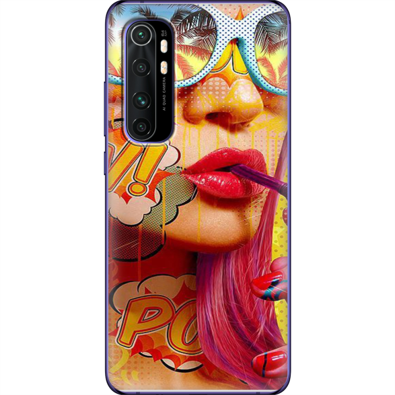 Чехол BoxFace Xiaomi Mi Note 10 Lite Yellow Girl Pop Art