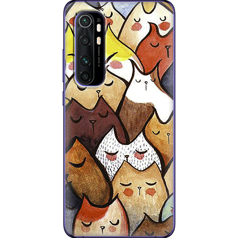 Чехол BoxFace Xiaomi Mi Note 10 Lite Sleepy Cats