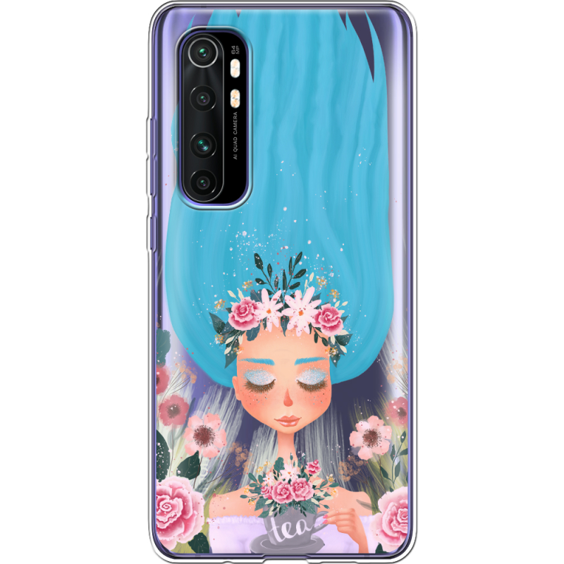 Прозрачный чехол BoxFace Xiaomi Mi Note 10 Lite Blue Hair