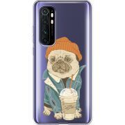 Прозрачный чехол BoxFace Xiaomi Mi Note 10 Lite Dog Coffeeman