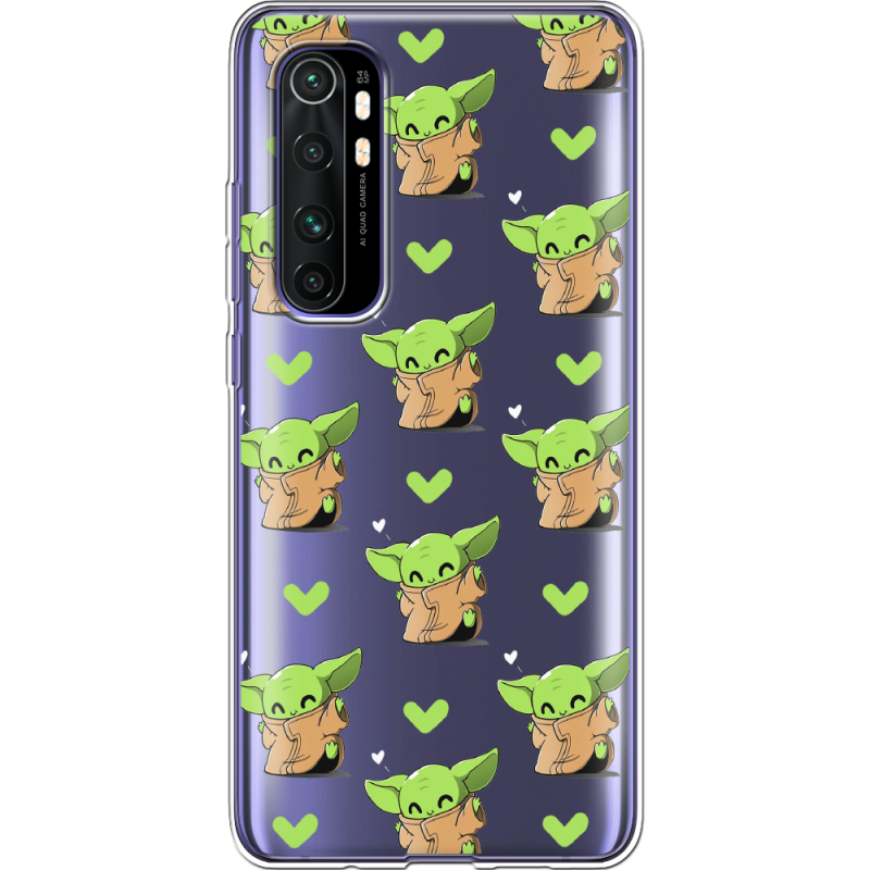 Прозрачный чехол BoxFace Xiaomi Mi Note 10 Lite Pattern Baby Yoda