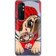 Прозрачный чехол BoxFace Xiaomi Mi Note 10 Lite Winter Puggy