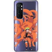 Прозрачный чехол BoxFace Xiaomi Mi Note 10 Lite Naruto and Kurama