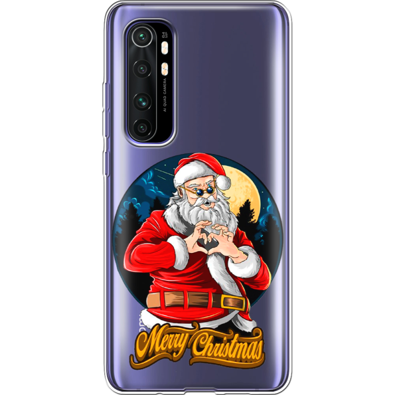 Прозрачный чехол BoxFace Xiaomi Mi Note 10 Lite Cool Santa