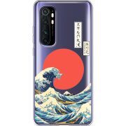 Прозрачный чехол BoxFace Xiaomi Mi Note 10 Lite Большая волна в Канагаве