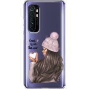 Прозрачный чехол BoxFace Xiaomi Mi Note 10 Lite love is in the air