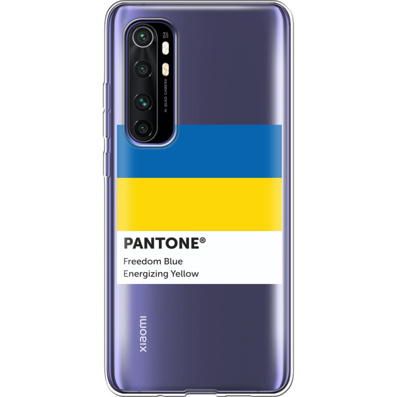 Прозрачный чехол BoxFace Xiaomi Mi Note 10 Lite Pantone вільний синій