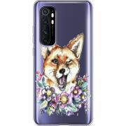 Прозрачный чехол BoxFace Xiaomi Mi Note 10 Lite Winking Fox