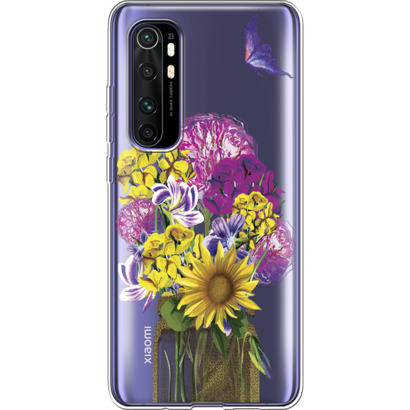 Прозрачный чехол BoxFace Xiaomi Mi Note 10 Lite My Bouquet