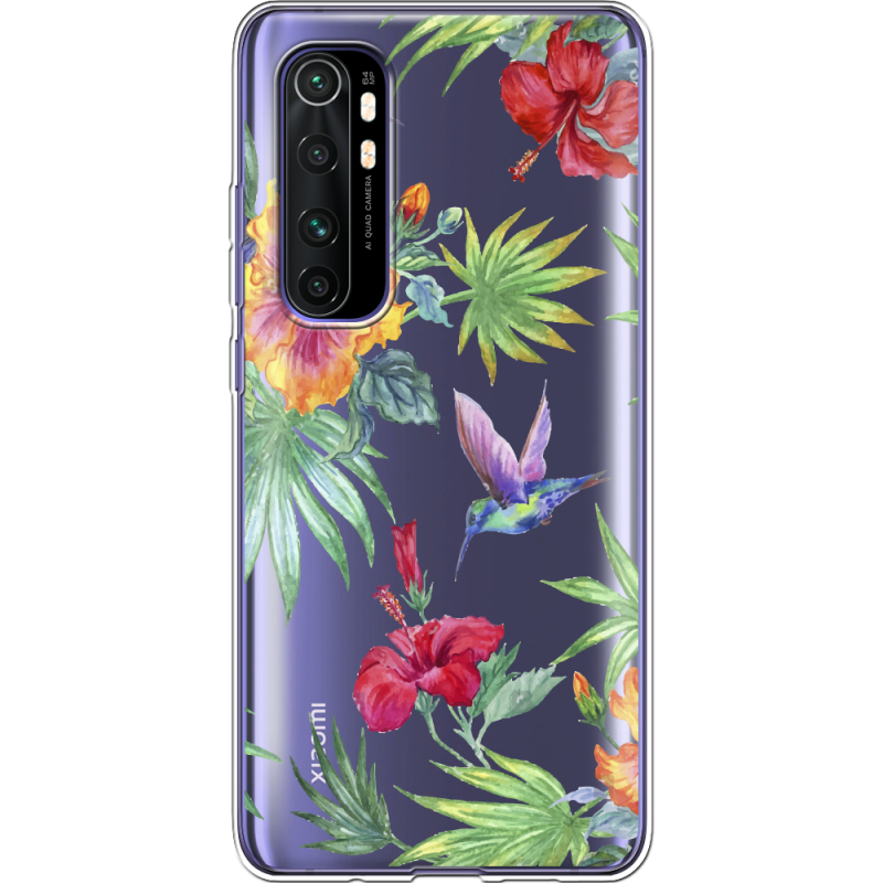 Прозрачный чехол BoxFace Xiaomi Mi Note 10 Lite Tropical