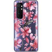 Прозрачный чехол BoxFace Xiaomi Mi Note 10 Lite Pink Magnolia