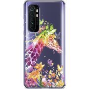 Прозрачный чехол BoxFace Xiaomi Mi Note 10 Lite Colorful Giraffe