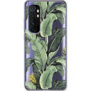 Прозрачный чехол BoxFace Xiaomi Mi Note 10 Lite Banana Leaves