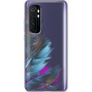 Прозрачный чехол BoxFace Xiaomi Mi Note 10 Lite Feathers