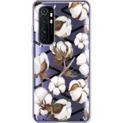 Прозрачный чехол BoxFace Xiaomi Mi Note 10 Lite Cotton flowers