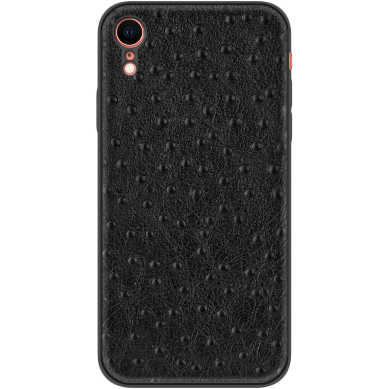 Кожаный чехол Boxface Apple iPhone XR Strauss Black