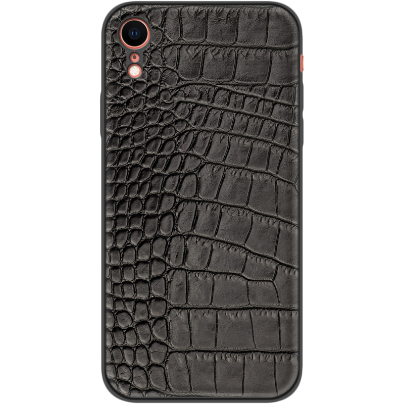 Кожаный чехол Boxface Apple iPhone XR Crocodile Black