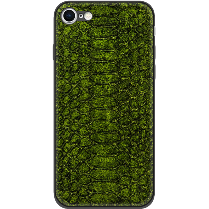 Кожаный чехол Boxface Apple iPhone 7 / 8 Reptile Forest Green