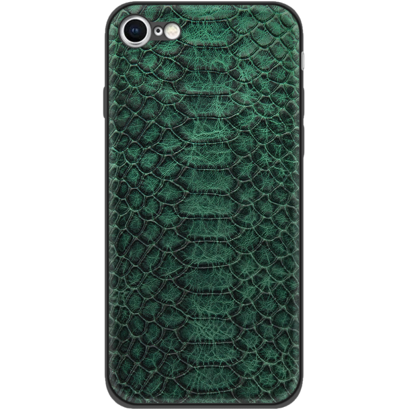 Кожаный чехол Boxface Apple iPhone 7 / 8 Reptile Emerald
