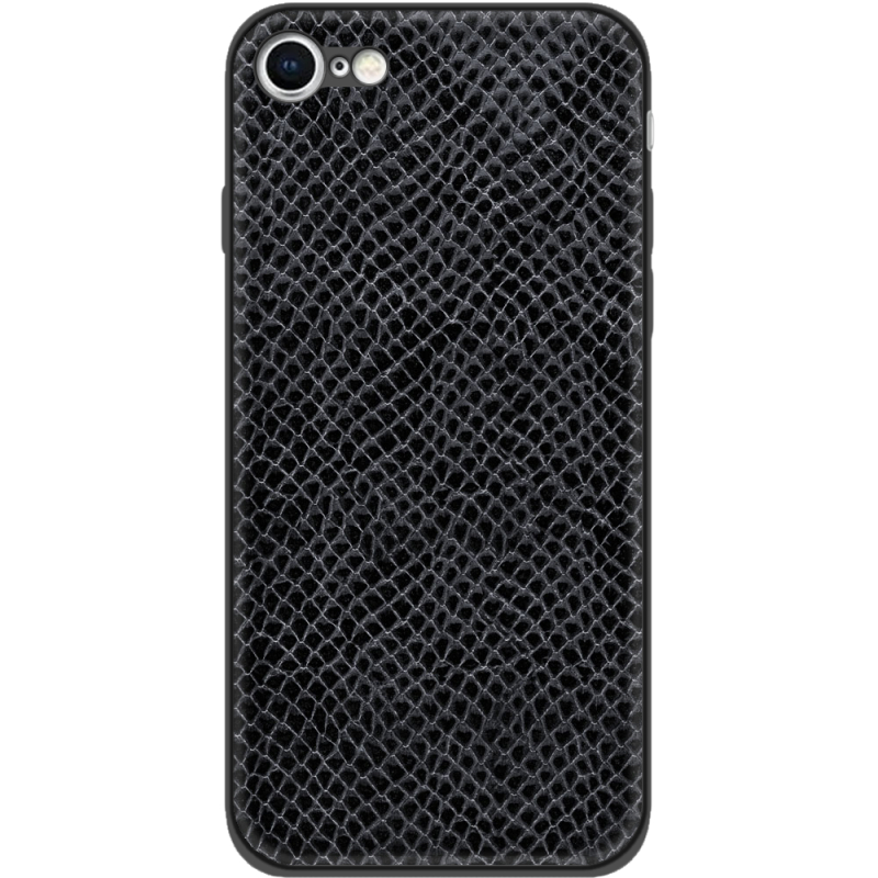 Кожаный чехол Boxface Apple iPhone 7 / 8 Snake Graphite