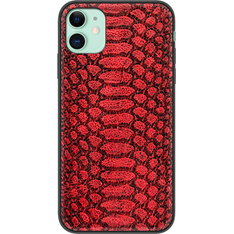 Кожаный чехол Boxface Apple iPhone 11 Reptile Red