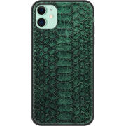 Кожаный чехол Boxface Apple iPhone 11 Reptile Emerald