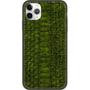 Кожаный чехол Boxface Apple iPhone 11 Pro Max Reptile Forest Green