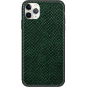 Кожаный чехол Boxface Apple iPhone 11 Pro Max Snake Emerald