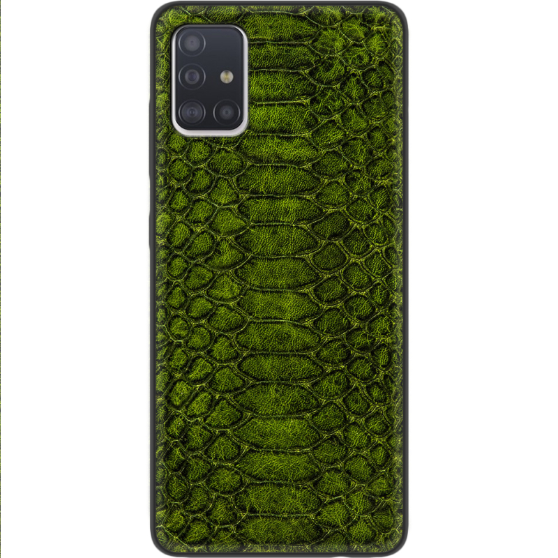 Кожаный чехол Boxface Samsung Galaxy A51 (A515) Reptile Forest Green