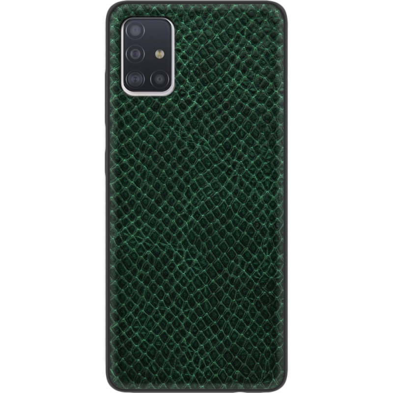 Кожаный чехол Boxface Samsung Galaxy A51 (A515) Snake Emerald