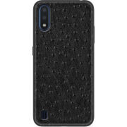 Кожаный чехол Boxface Samsung Galaxy A01 (A015) Strauss Black