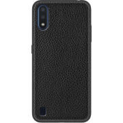 Кожаный чехол Boxface Samsung Galaxy A01 (A015) Flotar Black