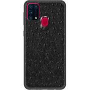 Кожаный чехол Boxface Samsung Galaxy M31 (M315) Strauss Black