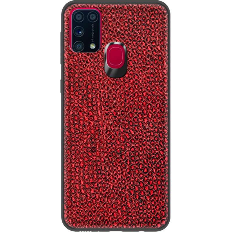 Кожаный чехол Boxface Samsung Galaxy M31 (M315) Snake Red