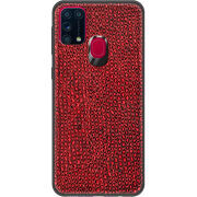 Кожаный чехол Boxface Samsung Galaxy M31 (M315) Snake Red