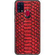 Кожаный чехол Boxface Samsung Galaxy M31 (M315) Reptile Red