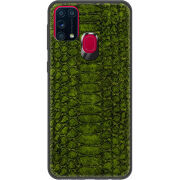 Кожаный чехол Boxface Samsung Galaxy M31 (M315) Reptile Forest Green