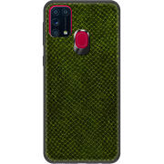 Кожаный чехол Boxface Samsung Galaxy M31 (M315) Snake Forest Green