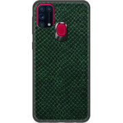 Кожаный чехол Boxface Samsung Galaxy M31 (M315) Snake Emerald