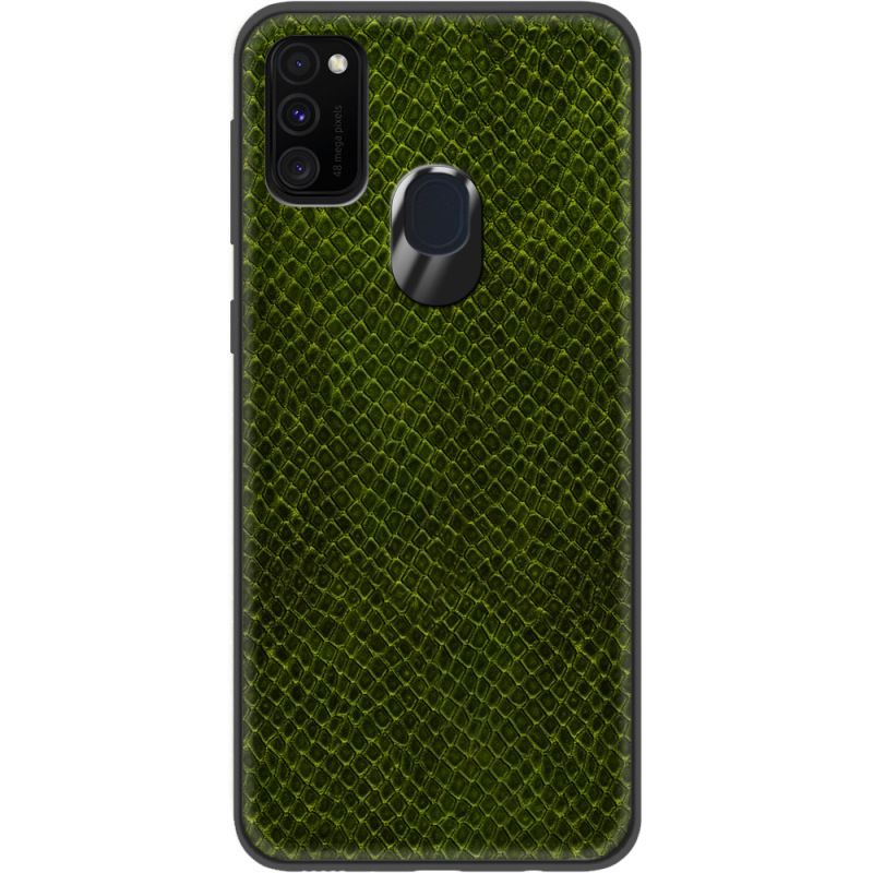 Кожаный чехол Boxface Samsung Galaxy M30s (M307) Snake Forest Green
